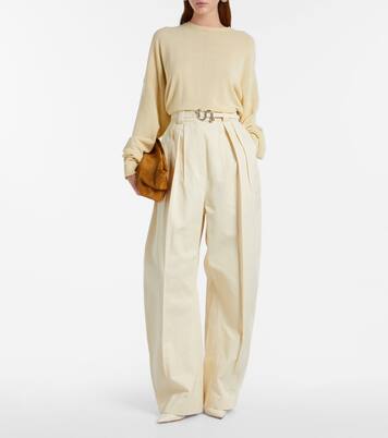 بنطلون واسع من القطن الغبردين Idoneo | Sportmax