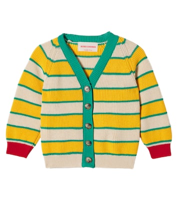 Baby BC striped cotton cardigan | Bobo Choses