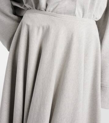 Cotton-blend midi skirt | Norma Kamali