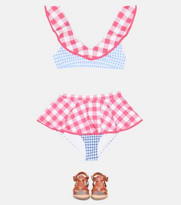 Top de bikini Piana de cuadros vichy | Marysia Bumby
