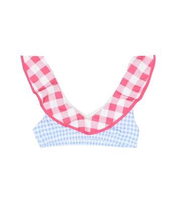 Top de bikini Piana de cuadros vichy | Marysia Bumby