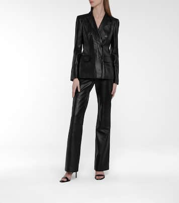 Serge mid-rise leather bootcut pants | Altuzarra