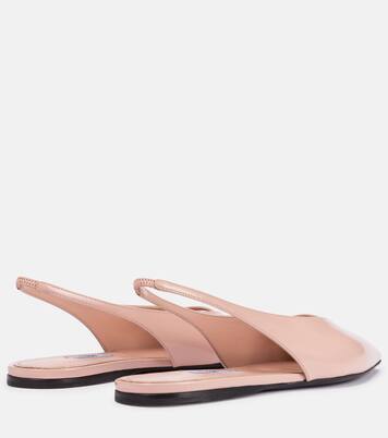 Leather slingback flats | Prada