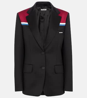 Blazer en coton mélangé | Miu Miu