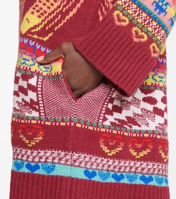 Intarsia wool-blend hoodie dress | Stella McCartney
