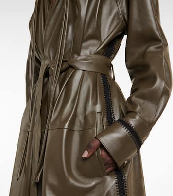 Abito midi in pelle con cintura | Proenza Schouler