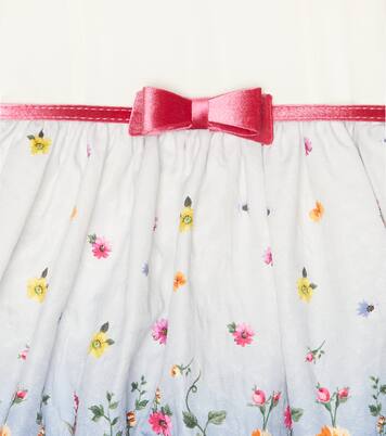 Robe en brocart à fleurs | Monnalisa