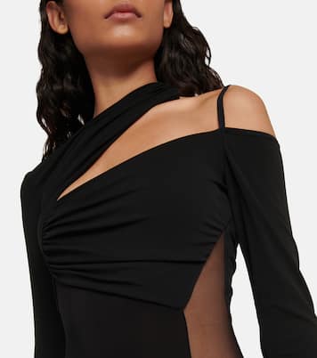Asymmetrischer Body aus Tüll | Nensi Dojaka