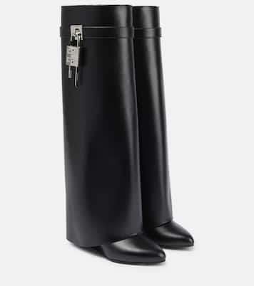 Shark Lock leather knee-high boots | Givenchy