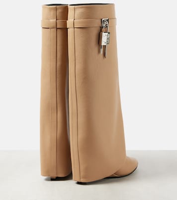 Shark Lock leather knee-high boots | Givenchy