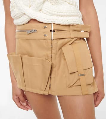 Belted cotton cargo miniskirt | Dion Lee