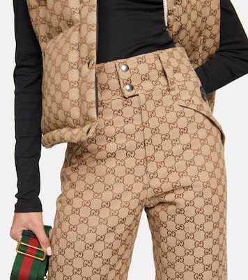 GG cotton canvas flared pants | Gucci