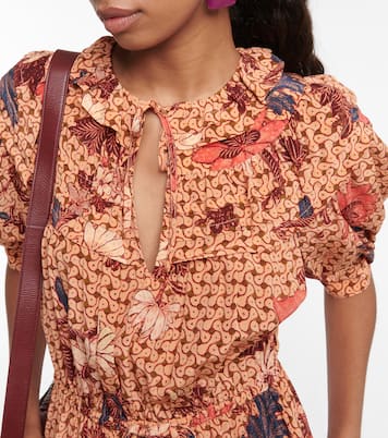 Adette printed silk crêpe de chine midi dress | Ulla Johnson