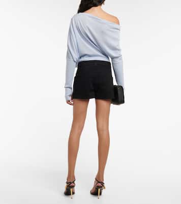 Asymmetrical cotton shorts | Tom Ford