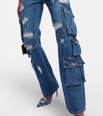 Distressed high-rise straight jeans | Dolce&Gabbana