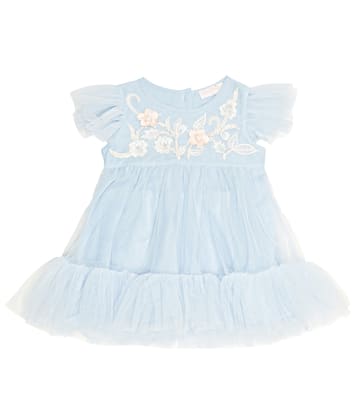 Baby Bebé Blue Orchid tulle dress | Tutu Du Monde