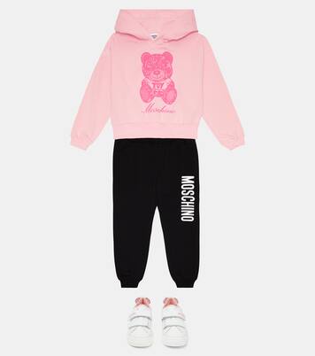 Printed cotton jersey sweatpants | Moschino Kids