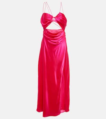 Asymmetric silk satin gown | The Sei