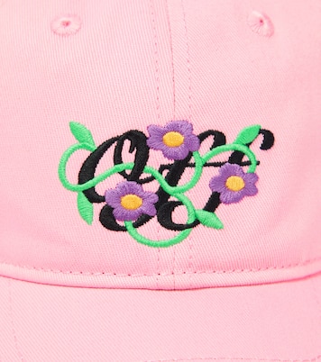 Cappello in cotone con ricamo | Off-White Kids