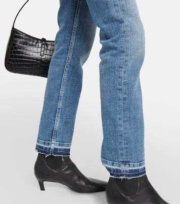 Girlfriend mid-rise straight jeans | AG Jeans