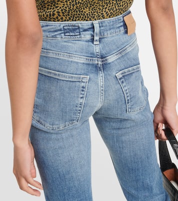 Girlfriend mid-rise straight jeans | AG Jeans