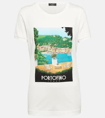 Bedrucktes T-Shirt Portofino aus Baumwolle | Dolce&Gabbana