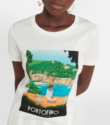 Bedrucktes T-Shirt Portofino aus Baumwolle | Dolce&Gabbana