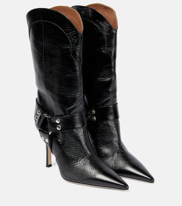 June leather mid-calf boots | Paris Texas