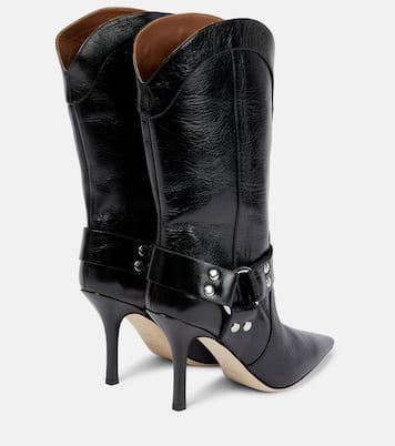 June leather mid-calf boots | Paris Texas