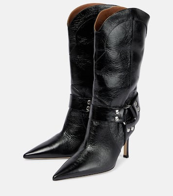 June leather mid-calf boots | Paris Texas