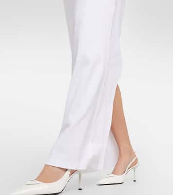 Logo cotton jersey maxi dress | Prada