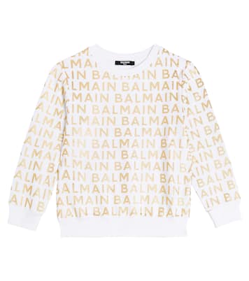 Sudadera de algodón con logo | Balmain Kids