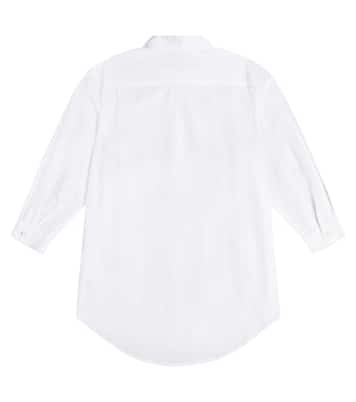 Vestido camisero de algodón con logo | MM6 Maison Margiela Kids