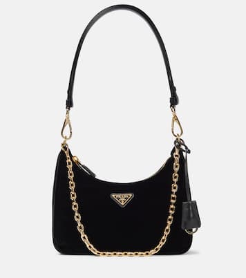 Prada velvet clutch discount