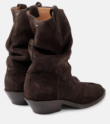 Stivaletti texani Tabi in suede | Maison Margiela