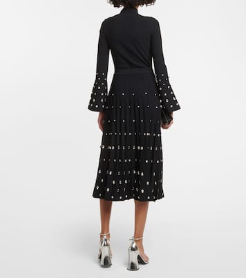 Falda midi con cristales | Simkhai