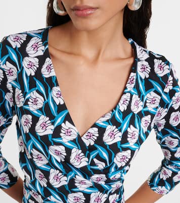 Abito midi Julian in seta con stampa | Diane von Furstenberg
