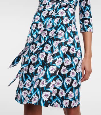 Abito midi Julian in seta con stampa | Diane von Furstenberg