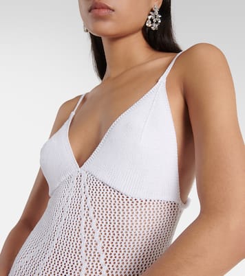 Abito lungo Isabel in maglia trasparente | Bananhot