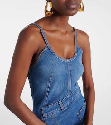 Falda midi asimétrica de denim | JW Anderson