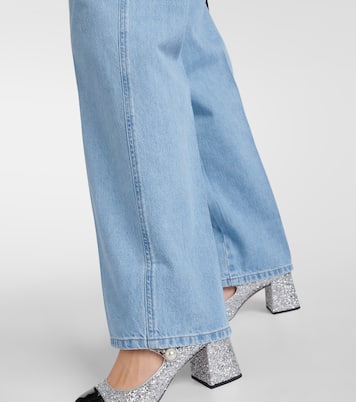 Low-rise wide-leg jeans  | Miu Miu