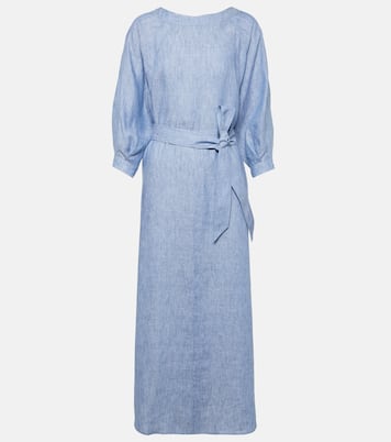 Abito midi Mina in lino | Loro Piana