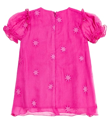 Bébé – Robe en soie à manches courtes | Chloé Kids