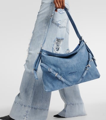 Voyou Medium denim shoulder bag | Givenchy