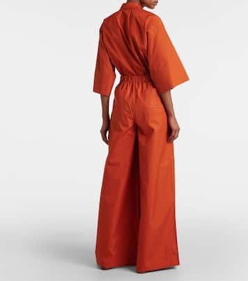 Weite High-Rise-Hose Navigli aus Baumwolle | Max Mara