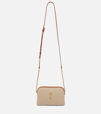 Gaby leather-trimmed canvas camera bag | Saint Laurent