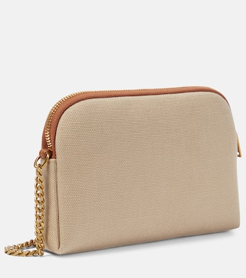 Gaby leather-trimmed canvas camera bag | Saint Laurent