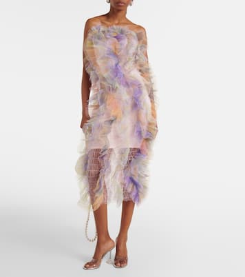 Robe longue en tulle | Susan Fang