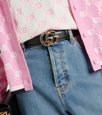 Verzierter Gürtel GG Marmont aus Leder | Gucci