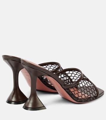 Pantoletten Lupita 95 aus Mesh | Amina Muaddi